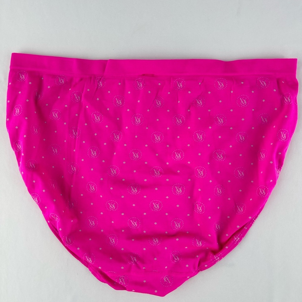 NWOT Victoria’s High Leg Brief Pink Logo Panties - Picture 2 of 4